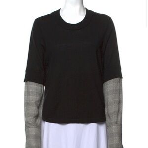 Veronica Beard Deconstructed Black and Gray Women's Top